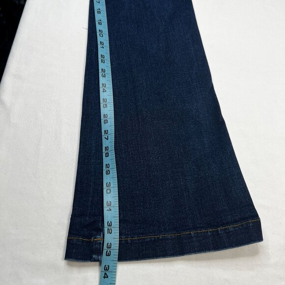 SPANX Denim Stretch Flare jeans Dark Wash Pull On Shapewear Medium - Picture 8 of 12